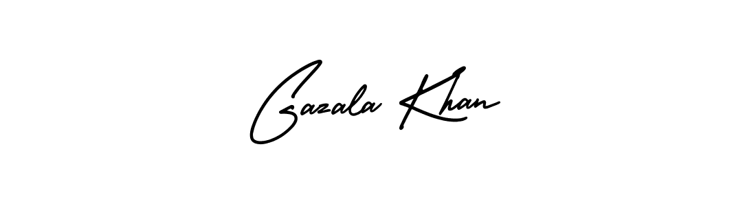 How to make Gazala Khan signature? AmerikaSignatureDemo-Regular is a professional autograph style. Create handwritten signature for Gazala Khan name. Gazala Khan signature style 3 images and pictures png