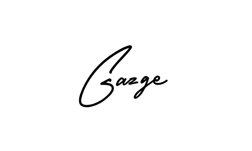 Gazge stylish signature style. Best Handwritten Sign (AmerikaSignatureDemo-Regular) for my name. Handwritten Signature Collection Ideas for my name Gazge. Gazge signature style 3 images and pictures png