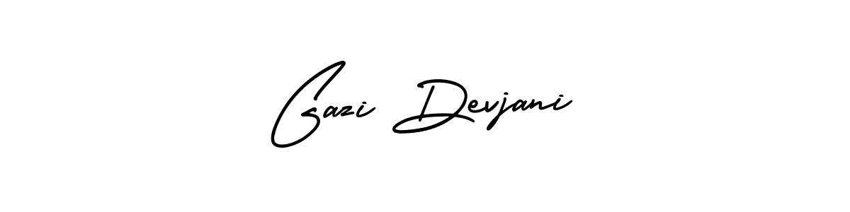 Make a short Gazi Devjani signature style. Manage your documents anywhere anytime using AmerikaSignatureDemo-Regular. Create and add eSignatures, submit forms, share and send files easily. Gazi Devjani signature style 3 images and pictures png