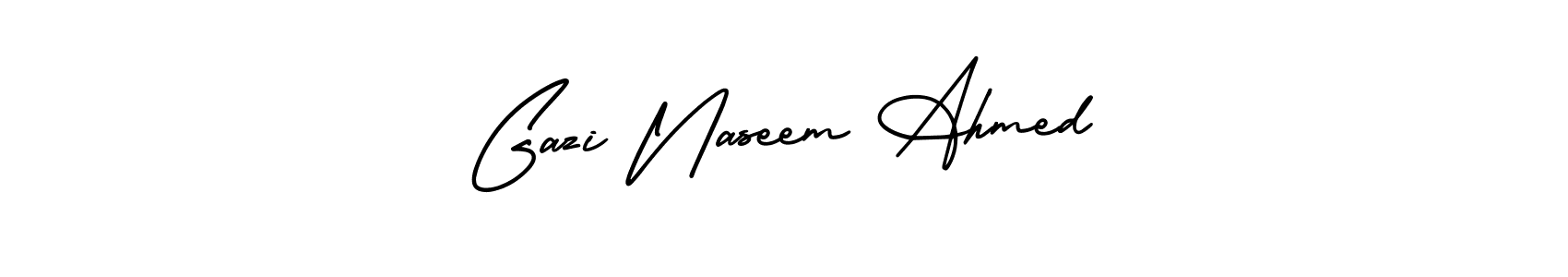Also we have Gazi Naseem Ahmed name is the best signature style. Create professional handwritten signature collection using AmerikaSignatureDemo-Regular autograph style. Gazi Naseem Ahmed signature style 3 images and pictures png