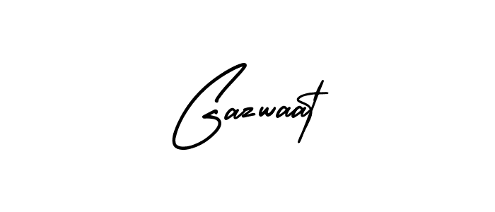 Also You can easily find your signature by using the search form. We will create Gazwaat name handwritten signature images for you free of cost using AmerikaSignatureDemo-Regular sign style. Gazwaat signature style 3 images and pictures png