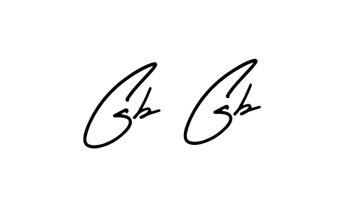 Gb Gb stylish signature style. Best Handwritten Sign (AmerikaSignatureDemo-Regular) for my name. Handwritten Signature Collection Ideas for my name Gb Gb. Gb Gb signature style 3 images and pictures png