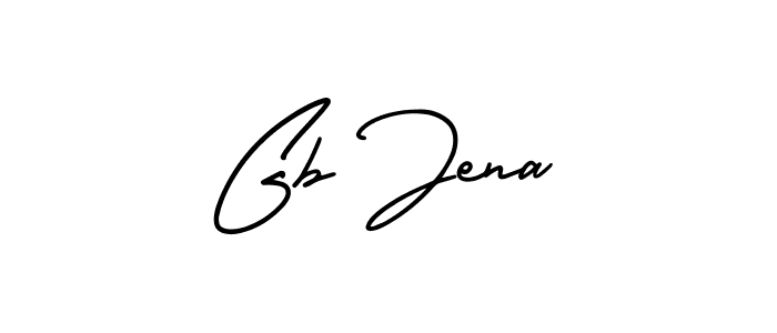 You should practise on your own different ways (AmerikaSignatureDemo-Regular) to write your name (Gb Jena) in signature. don't let someone else do it for you. Gb Jena signature style 3 images and pictures png