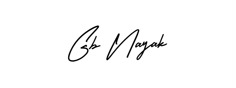Make a beautiful signature design for name Gb Nayak. With this signature (AmerikaSignatureDemo-Regular) style, you can create a handwritten signature for free. Gb Nayak signature style 3 images and pictures png