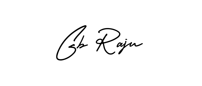 Gb Raju stylish signature style. Best Handwritten Sign (AmerikaSignatureDemo-Regular) for my name. Handwritten Signature Collection Ideas for my name Gb Raju. Gb Raju signature style 3 images and pictures png