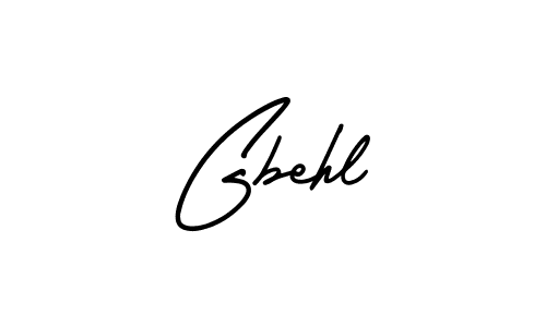 Gbehl stylish signature style. Best Handwritten Sign (AmerikaSignatureDemo-Regular) for my name. Handwritten Signature Collection Ideas for my name Gbehl. Gbehl signature style 3 images and pictures png
