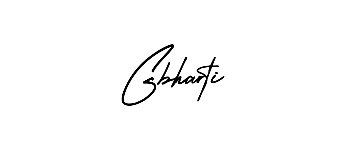 Design your own signature with our free online signature maker. With this signature software, you can create a handwritten (AmerikaSignatureDemo-Regular) signature for name Gbharti. Gbharti signature style 3 images and pictures png
