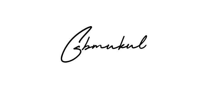 Gbmukul stylish signature style. Best Handwritten Sign (AmerikaSignatureDemo-Regular) for my name. Handwritten Signature Collection Ideas for my name Gbmukul. Gbmukul signature style 3 images and pictures png