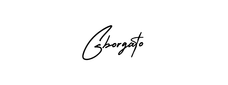 Design your own signature with our free online signature maker. With this signature software, you can create a handwritten (AmerikaSignatureDemo-Regular) signature for name Gborgato. Gborgato signature style 3 images and pictures png