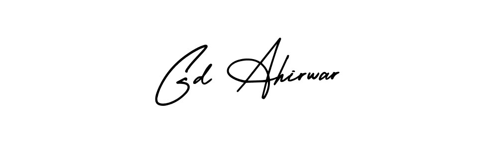 if you are searching for the best signature style for your name Gd Ahirwar. so please give up your signature search. here we have designed multiple signature styles  using AmerikaSignatureDemo-Regular. Gd Ahirwar signature style 3 images and pictures png