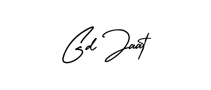 Make a beautiful signature design for name Gd Jaat. With this signature (AmerikaSignatureDemo-Regular) style, you can create a handwritten signature for free. Gd Jaat signature style 3 images and pictures png
