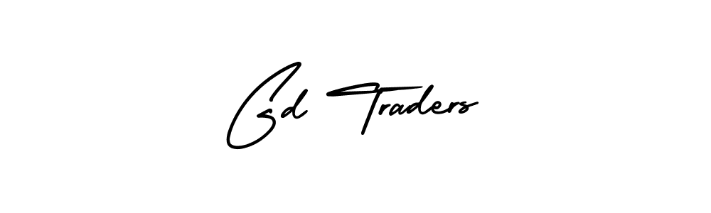 Design your own signature with our free online signature maker. With this signature software, you can create a handwritten (AmerikaSignatureDemo-Regular) signature for name Gd Traders. Gd Traders signature style 3 images and pictures png