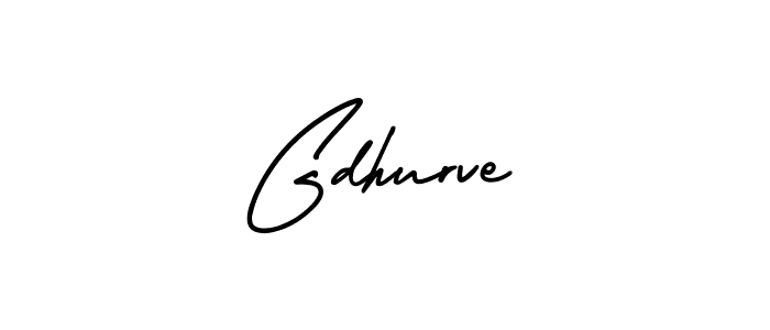 Use a signature maker to create a handwritten signature online. With this signature software, you can design (AmerikaSignatureDemo-Regular) your own signature for name Gdhurve. Gdhurve signature style 3 images and pictures png