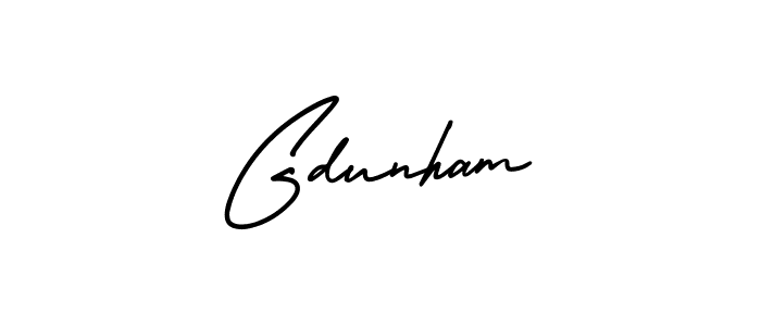 Gdunham stylish signature style. Best Handwritten Sign (AmerikaSignatureDemo-Regular) for my name. Handwritten Signature Collection Ideas for my name Gdunham. Gdunham signature style 3 images and pictures png