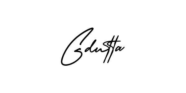 How to Draw Gdutta signature style? AmerikaSignatureDemo-Regular is a latest design signature styles for name Gdutta. Gdutta signature style 3 images and pictures png