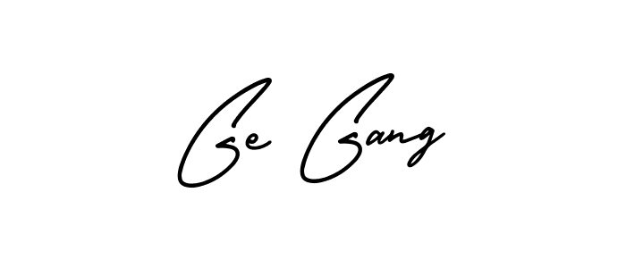 Create a beautiful signature design for name Ge Gang. With this signature (AmerikaSignatureDemo-Regular) fonts, you can make a handwritten signature for free. Ge Gang signature style 3 images and pictures png