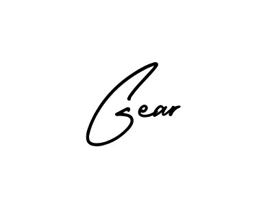 Gear stylish signature style. Best Handwritten Sign (AmerikaSignatureDemo-Regular) for my name. Handwritten Signature Collection Ideas for my name Gear. Gear signature style 3 images and pictures png