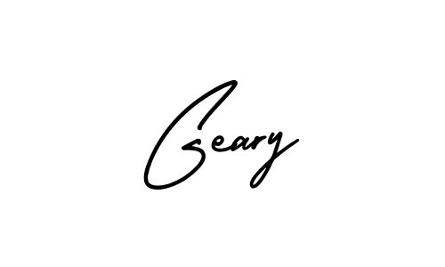 The best way (AmerikaSignatureDemo-Regular) to make a short signature is to pick only two or three words in your name. The name Geary include a total of six letters. For converting this name. Geary signature style 3 images and pictures png