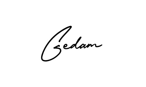 Also we have Gedam name is the best signature style. Create professional handwritten signature collection using AmerikaSignatureDemo-Regular autograph style. Gedam signature style 3 images and pictures png
