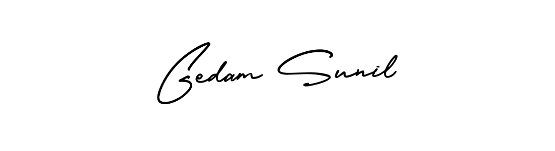 Best and Professional Signature Style for Gedam Sunil. AmerikaSignatureDemo-Regular Best Signature Style Collection. Gedam Sunil signature style 3 images and pictures png