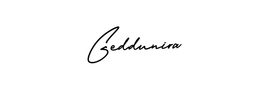 AmerikaSignatureDemo-Regular is a professional signature style that is perfect for those who want to add a touch of class to their signature. It is also a great choice for those who want to make their signature more unique. Get Geddunira name to fancy signature for free. Geddunira signature style 3 images and pictures png