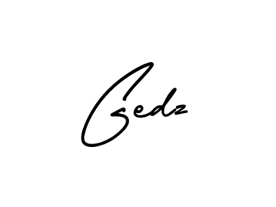 Gedz stylish signature style. Best Handwritten Sign (AmerikaSignatureDemo-Regular) for my name. Handwritten Signature Collection Ideas for my name Gedz. Gedz signature style 3 images and pictures png