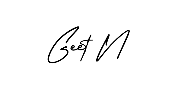 Make a beautiful signature design for name Geet N. Use this online signature maker to create a handwritten signature for free. Geet N signature style 3 images and pictures png