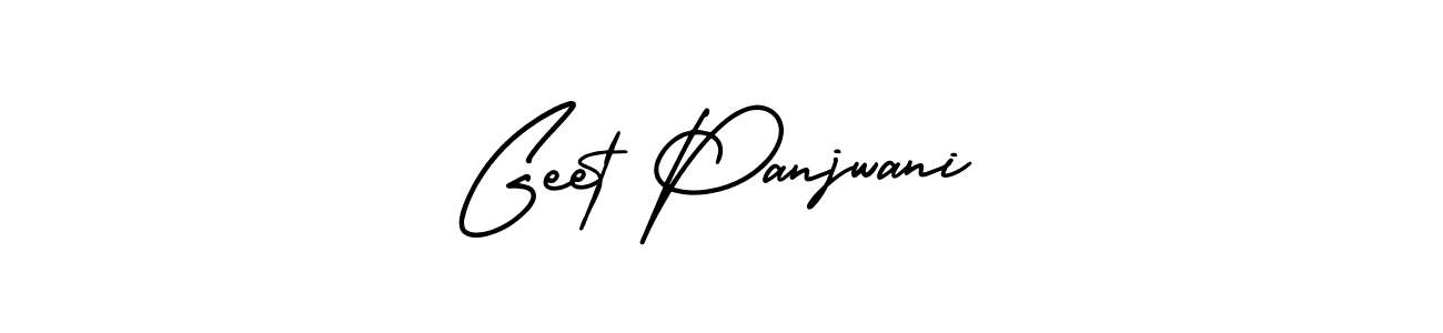 Make a beautiful signature design for name Geet Panjwani. With this signature (AmerikaSignatureDemo-Regular) style, you can create a handwritten signature for free. Geet Panjwani signature style 3 images and pictures png