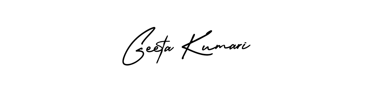 How to Draw Geeta Kumari signature style? AmerikaSignatureDemo-Regular is a latest design signature styles for name Geeta Kumari. Geeta Kumari signature style 3 images and pictures png