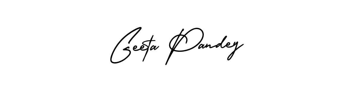 How to Draw Geeta Pandey signature style? AmerikaSignatureDemo-Regular is a latest design signature styles for name Geeta Pandey. Geeta Pandey signature style 3 images and pictures png