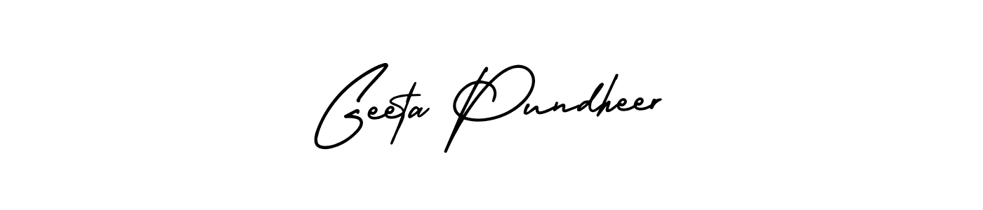 Also You can easily find your signature by using the search form. We will create Geeta Pundheer name handwritten signature images for you free of cost using AmerikaSignatureDemo-Regular sign style. Geeta Pundheer signature style 3 images and pictures png