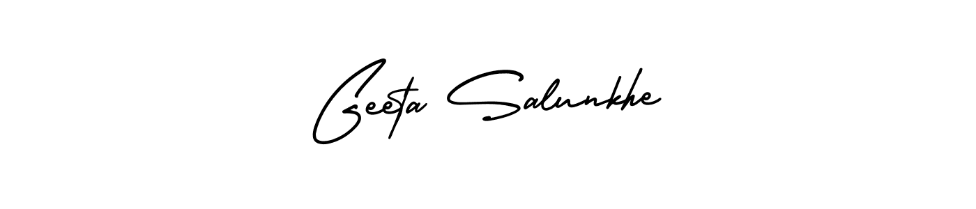 Also You can easily find your signature by using the search form. We will create Geeta Salunkhe name handwritten signature images for you free of cost using AmerikaSignatureDemo-Regular sign style. Geeta Salunkhe signature style 3 images and pictures png