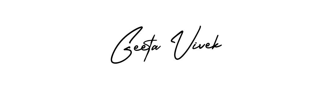 See photos of Geeta Vivek official signature by Spectra . Check more albums & portfolios. Read reviews & check more about AmerikaSignatureDemo-Regular font. Geeta Vivek signature style 3 images and pictures png