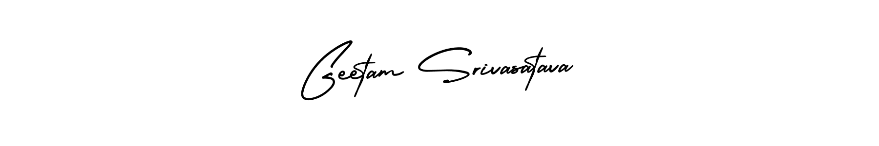 This is the best signature style for the Geetam Srivasatava name. Also you like these signature font (AmerikaSignatureDemo-Regular). Mix name signature. Geetam Srivasatava signature style 3 images and pictures png