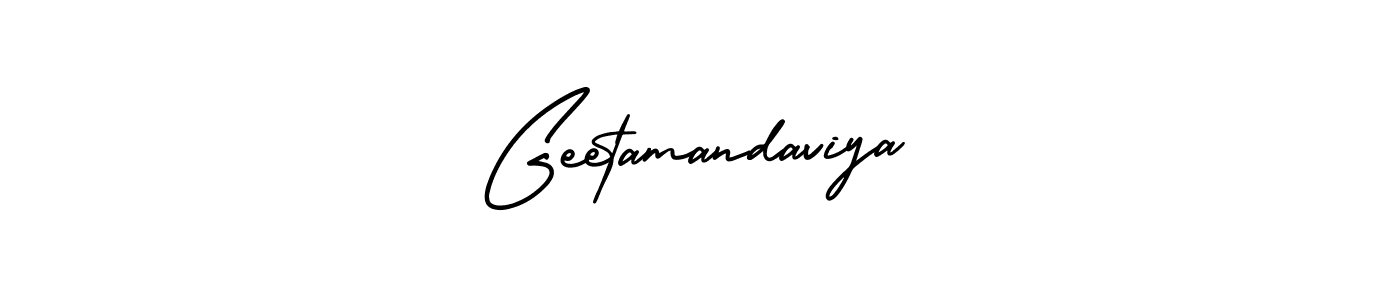 Design your own signature with our free online signature maker. With this signature software, you can create a handwritten (AmerikaSignatureDemo-Regular) signature for name Geetamandaviya. Geetamandaviya signature style 3 images and pictures png