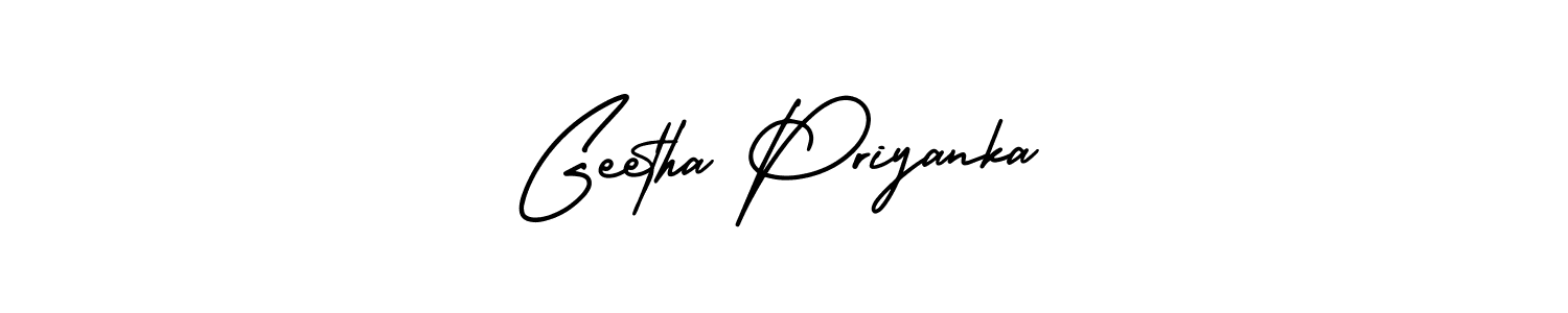 You can use this online signature creator to create a handwritten signature for the name Geetha Priyanka. This is the best online autograph maker. Geetha Priyanka signature style 3 images and pictures png