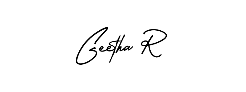 How to make Geetha R signature? AmerikaSignatureDemo-Regular is a professional autograph style. Create handwritten signature for Geetha R name. Geetha R signature style 3 images and pictures png