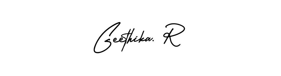 How to make Geethika. R signature? AmerikaSignatureDemo-Regular is a professional autograph style. Create handwritten signature for Geethika. R name. Geethika. R signature style 3 images and pictures png