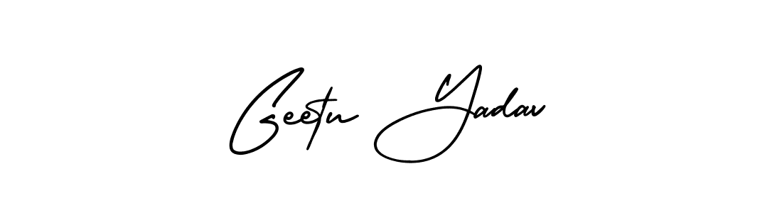 Create a beautiful signature design for name Geetu Yadav. With this signature (AmerikaSignatureDemo-Regular) fonts, you can make a handwritten signature for free. Geetu Yadav signature style 3 images and pictures png
