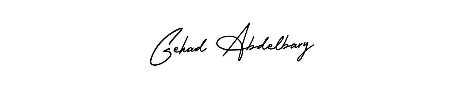 Use a signature maker to create a handwritten signature online. With this signature software, you can design (AmerikaSignatureDemo-Regular) your own signature for name Gehad Abdelbary. Gehad Abdelbary signature style 3 images and pictures png