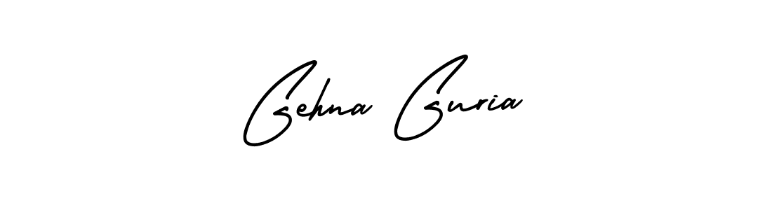 Design your own signature with our free online signature maker. With this signature software, you can create a handwritten (AmerikaSignatureDemo-Regular) signature for name Gehna Guria. Gehna Guria signature style 3 images and pictures png