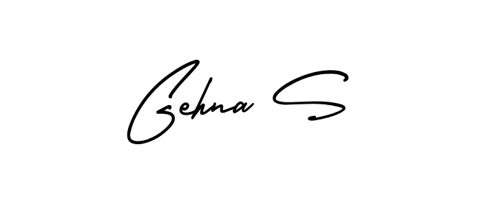 Design your own signature with our free online signature maker. With this signature software, you can create a handwritten (AmerikaSignatureDemo-Regular) signature for name Gehna S. Gehna S signature style 3 images and pictures png