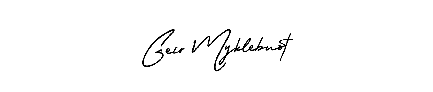 Similarly AmerikaSignatureDemo-Regular is the best handwritten signature design. Signature creator online .You can use it as an online autograph creator for name Geir Myklebust. Geir Myklebust signature style 3 images and pictures png
