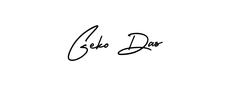 Make a beautiful signature design for name Geko Das. With this signature (AmerikaSignatureDemo-Regular) style, you can create a handwritten signature for free. Geko Das signature style 3 images and pictures png