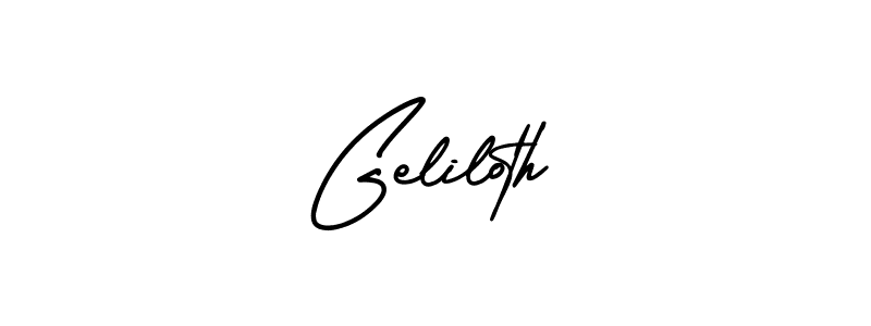 Similarly AmerikaSignatureDemo-Regular is the best handwritten signature design. Signature creator online .You can use it as an online autograph creator for name Geliloth. Geliloth signature style 3 images and pictures png