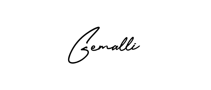 Best and Professional Signature Style for Gemalli. AmerikaSignatureDemo-Regular Best Signature Style Collection. Gemalli signature style 3 images and pictures png