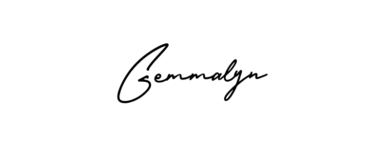 Create a beautiful signature design for name Gemmalyn. With this signature (AmerikaSignatureDemo-Regular) fonts, you can make a handwritten signature for free. Gemmalyn signature style 3 images and pictures png