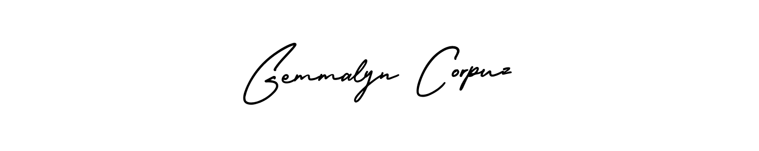 Make a beautiful signature design for name Gemmalyn Corpuz. With this signature (AmerikaSignatureDemo-Regular) style, you can create a handwritten signature for free. Gemmalyn Corpuz signature style 3 images and pictures png