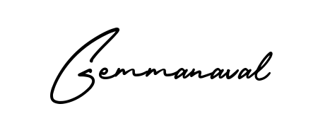 The AmerikaSignatureDemo-Regular font transforms the name Gemmanaval into an executive sign with sharp precision and distinguished character. Gemmanaval signature style 3 images and pictures png