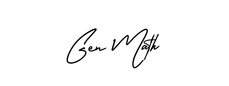Also You can easily find your signature by using the search form. We will create Gen Math name handwritten signature images for you free of cost using AmerikaSignatureDemo-Regular sign style. Gen Math signature style 3 images and pictures png